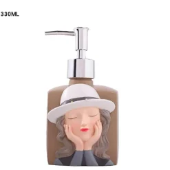 The Bath Nook Badezimmer-Resin Soap Dispenser - Stylish Bathroom Accessory for Girls