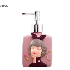 The Bath Nook Badezimmer-Resin Soap Dispenser - Stylish Bathroom Accessory for Girls