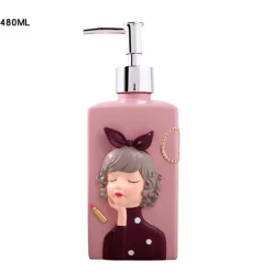 The Bath Nook Badezimmer-Resin Soap Dispenser - Stylish Bathroom Accessory for Girls