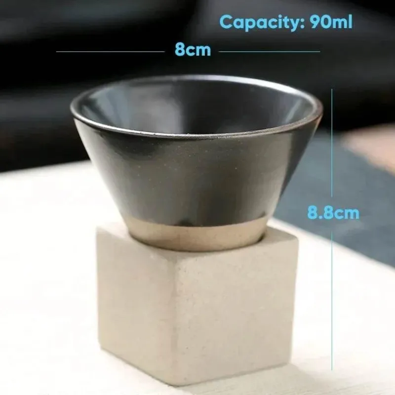 Plates u0026 More Küche & Esszimmer-Retro Blumen Kaffeetasse - Grobe Keramik Teetasse