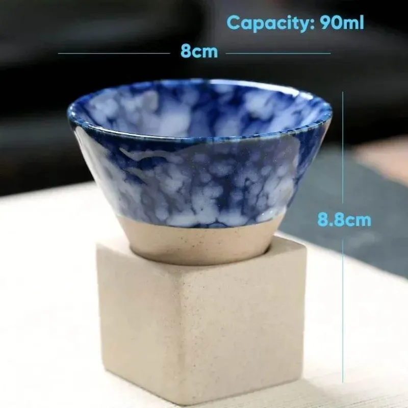 Plates u0026 More Küche & Esszimmer-Retro Blumen Kaffeetasse - Grobe Keramik Teetasse