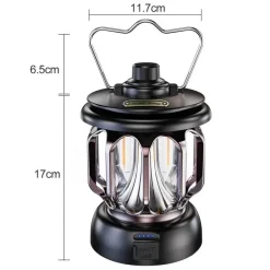 The Outdoor Vault Camping-Werkzeuge|Outdoor-Artikel-Retro Campinglampe - Tragbare LED-Powerbank