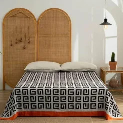 Wrap u0026 Relax Bettzeug-Retro Chinesische Baumwoll-Überwurfdecke - Stilvoller Sofa-Bettbezug