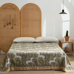 Wrap u0026 Relax Bettzeug-Retro Chinesische Baumwoll-Überwurfdecke - Stilvoller Sofa-Bettbezug