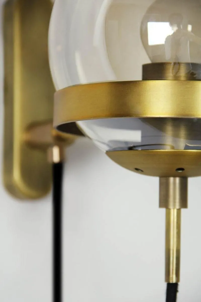 Comfort u0026 Style Beleuchtung-Retro Glass Ball Wall Lamp - Elegant Home Decor Lighting