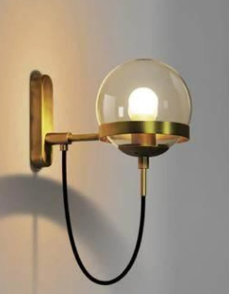 Comfort u0026 Style Beleuchtung-Retro Glass Ball Wall Lamp - Elegant Home Decor Lighting
