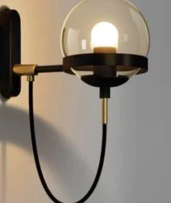 Comfort u0026 Style Beleuchtung-Retro Glass Ball Wall Lamp - Elegant Home Decor Lighting