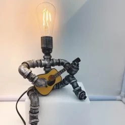 Comfort u0026 Style Beleuchtung-Retro Guitar Player Lamp - Music-Themed Home Decor