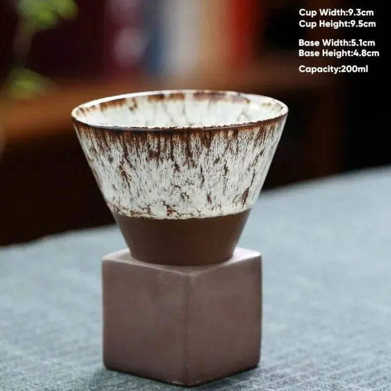 Plates u0026 More Küche & Esszimmer-Retro Japanische Keramik-Kaffeetasse - Handgefertigte Teetasse aus Porzellan