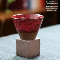 Plates u0026 More Küche & Esszimmer-Retro Japanische Keramik-Kaffeetasse - Handgefertigte Teetasse aus Porzellan