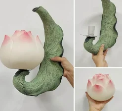 Comfort u0026 Style Beleuchtung-Retro Lotus Flower Wall Lamp - Vintage Home Decor Lighting