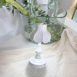 The Gilded Nest Beleuchtung-Retro Lotuslampe - Vintage Schreibtischbeleuchtung Dekor