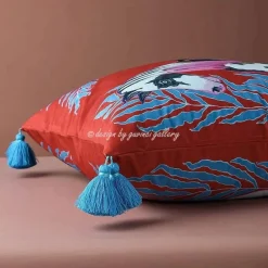 Pillow Haven Bettzeug-Retro Pferde Kissenbezug - Vintage Sofa Bett Dekor