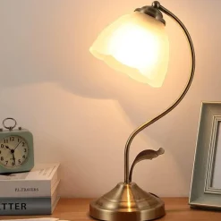 Illuminate Home Beleuchtung-Retro Tiffany Tischlampe - Vintage Glasbeleuchtung