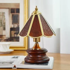 The Light Loft Beleuchtung-Retro Tischlampe - Vintage Glasierte Beleuchtung