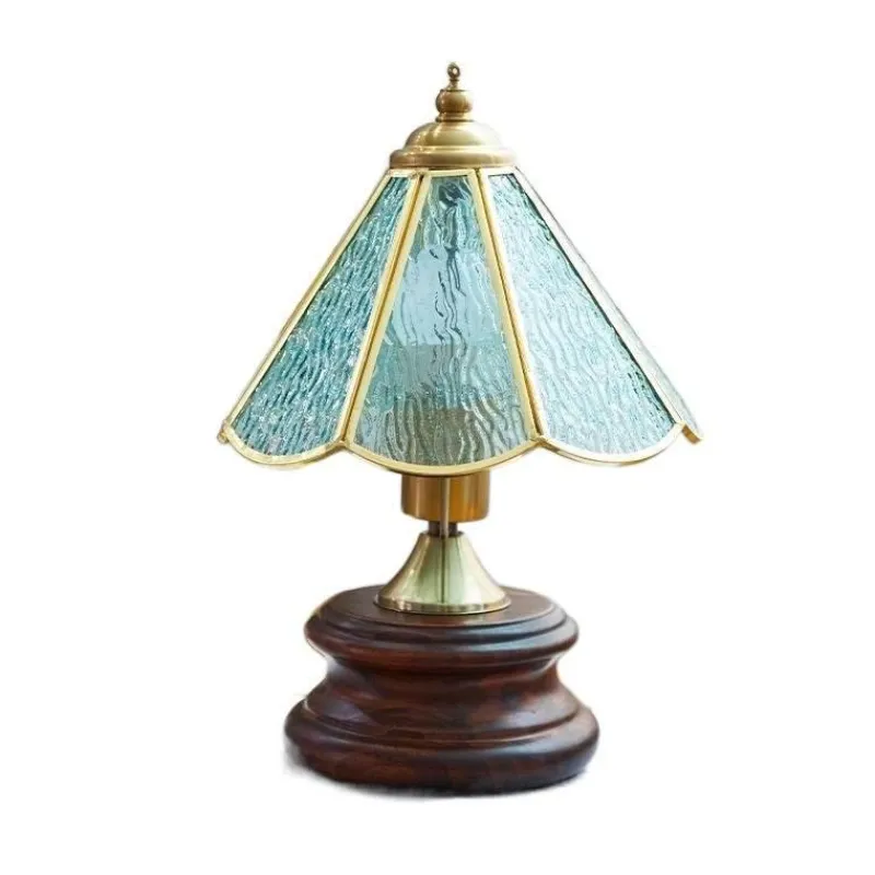 The Light Loft Beleuchtung-Retro Tischlampe - Vintage Glasierte Beleuchtung