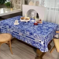 Feast u0026 Flair Küche & Esszimmer-Retro wasserdichte Leinentischdecke - Pastorale Essdecke