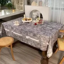 Feast u0026 Flair Küche & Esszimmer-Retro wasserdichte Leinentischdecke - Pastorale Essdecke