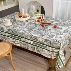 Feast u0026 Flair Küche & Esszimmer-Retro wasserdichte Leinentischdecke - Pastorale Essdecke