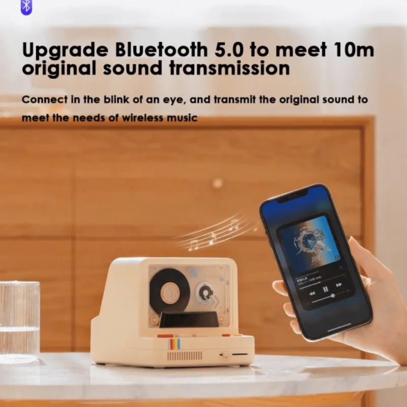 Comfort u0026 Style Gadgets Für Zuhause-Retro-Bluetooth-Kassettenlautsprecher – klassisches nostalgisches Design