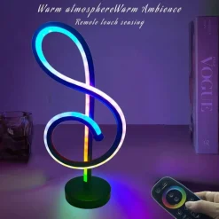 Bright Accents Beleuchtung-RGB-Musiknotenlampe - Symphony Tischleuchte