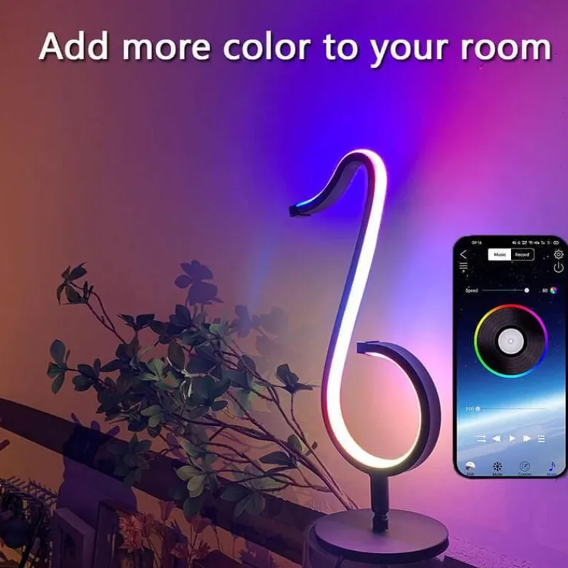 Bright Accents Beleuchtung-RGB-Musiknotenlampe - Symphony Tischleuchte