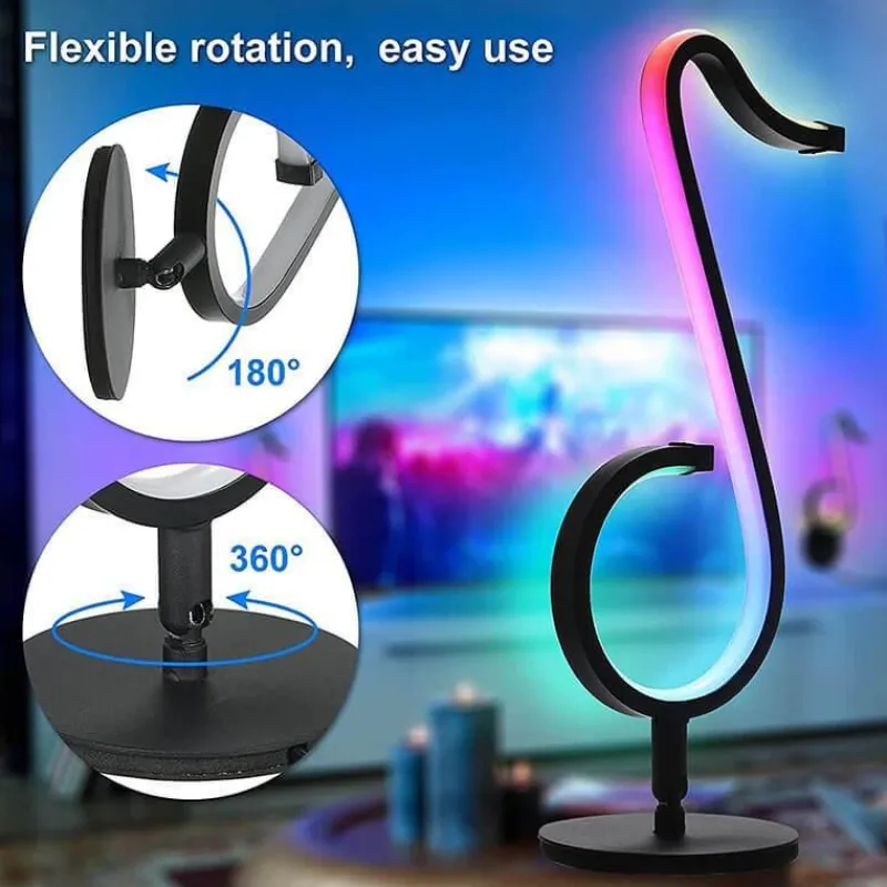Bright Accents Beleuchtung-RGB-Musiknotenlampe - Symphony Tischleuchte