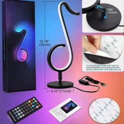 Bright Accents Beleuchtung-RGB-Musiknotenlampe - Symphony Tischleuchte