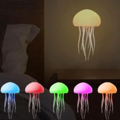 Timeless Touch Beleuchtung-RGB-Quallen-Nachtlampe – sprachaktiviertes Stimmungslicht