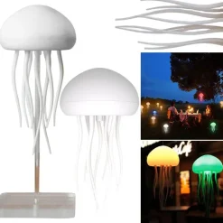 Timeless Touch Beleuchtung-RGB-Quallen-Nachtlampe – sprachaktiviertes Stimmungslicht