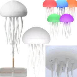 Timeless Touch Beleuchtung-RGB-Quallen-Nachtlampe – sprachaktiviertes Stimmungslicht