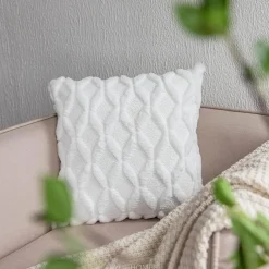 Cozy Cushions Bettzeug-Rhombus-Kissenbezug – weicher Plüsch-Kissenbezug für stilvolle Heimdekoration