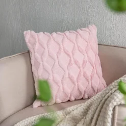 Cozy Cushions Bettzeug-Rhombus-Kissenbezug – weicher Plüsch-Kissenbezug für stilvolle Heimdekoration