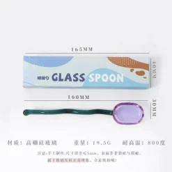 Plates u0026 More Küche & Esszimmer-Rührlöffel aus Glas – ideal für Getränke und Säfte