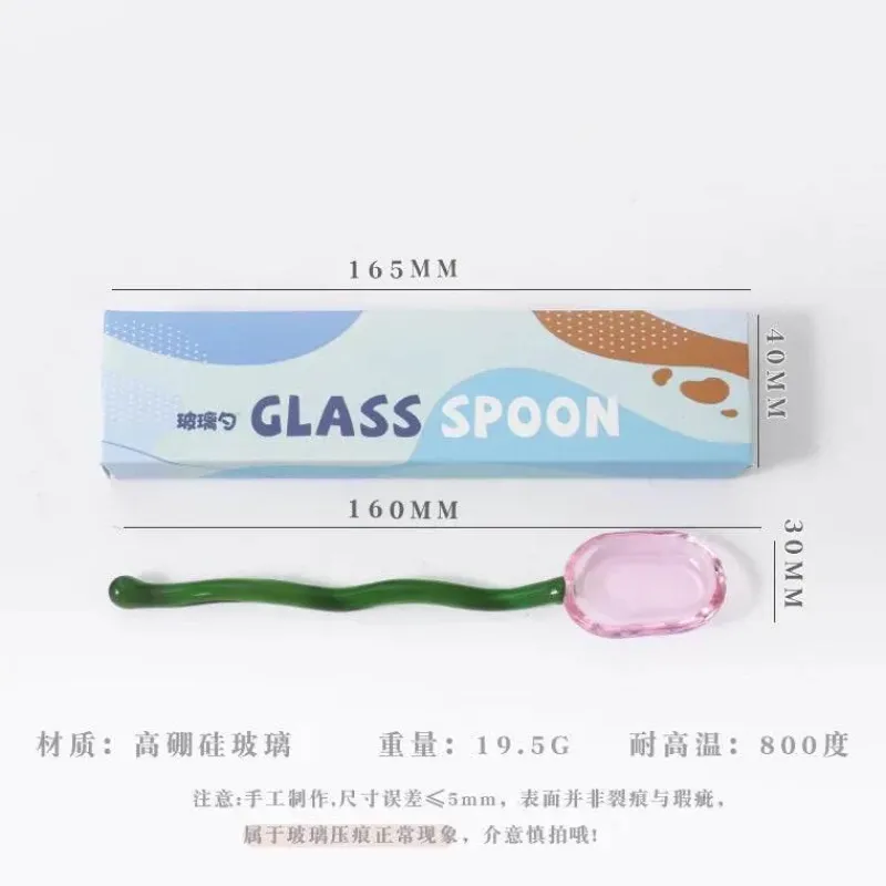 Plates u0026 More Küche & Esszimmer-Rührlöffel aus Glas – ideal für Getränke und Säfte