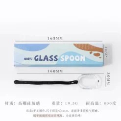 Plates u0026 More Küche & Esszimmer-Rührlöffel aus Glas – ideal für Getränke und Säfte