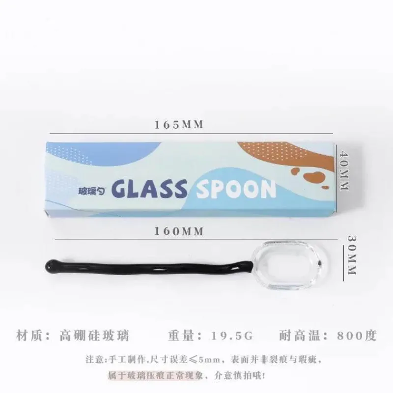 Plates u0026 More Küche & Esszimmer-Rührlöffel aus Glas – ideal für Getränke und Säfte