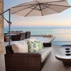 Nomad Gear Camping Im Freien|Outdoor-Artikel-Riesiger Hängeschirm für den Außenbereich – UV-beständiger Terrassenschirm