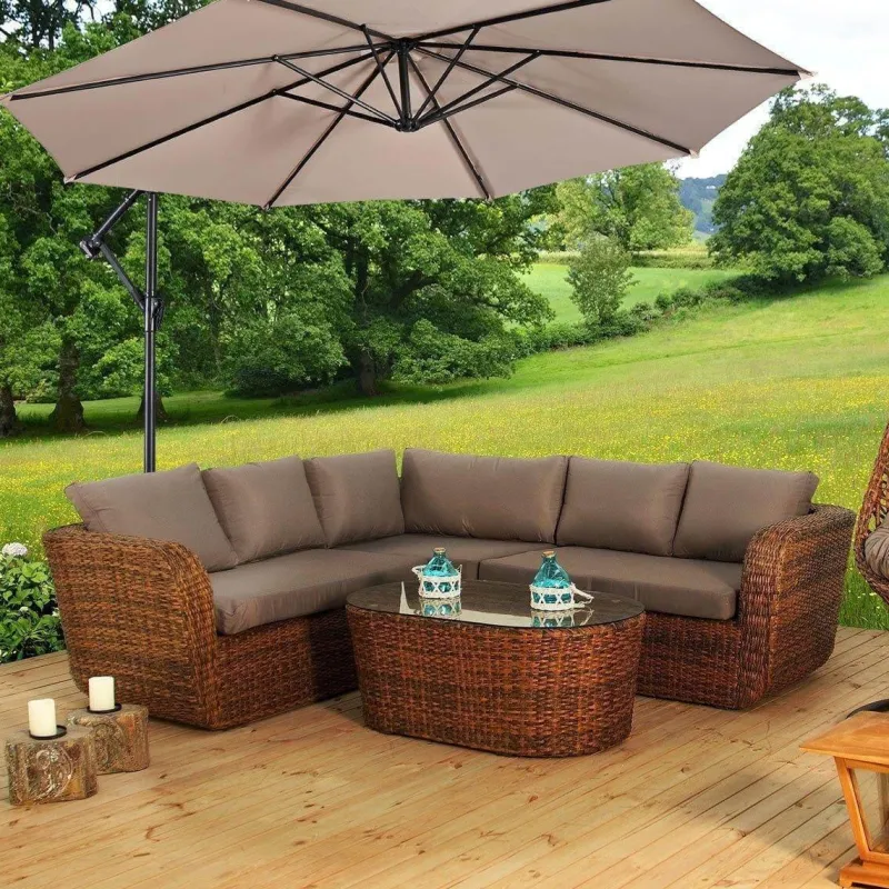 Nomad Gear Camping Im Freien|Outdoor-Artikel-Riesiger Hängeschirm für den Außenbereich – UV-beständiger Terrassenschirm