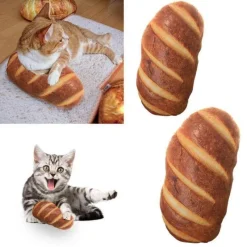 Cozy Cushions Bettzeug-Riesiges Brot-Plüschkissen - Dekoratives Lebensmittelkissen