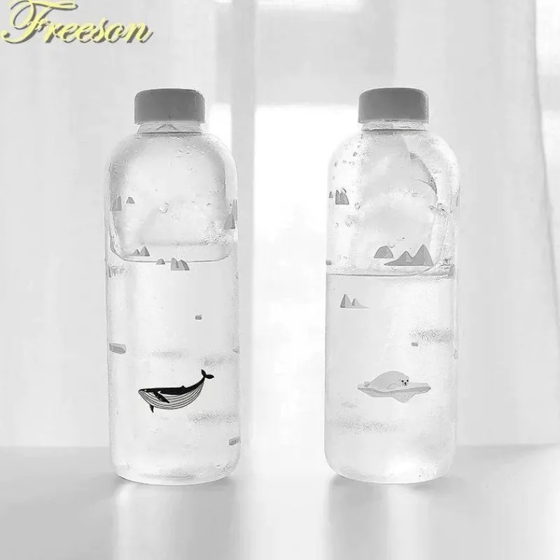 Feast u0026 Flair Küche & Esszimmer-Robbenwal-Wasserflasche mit Hülle – Kreatives Camping-Trinkgeschirr