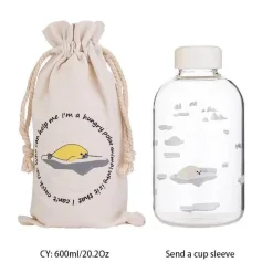 Feast u0026 Flair Küche & Esszimmer-Robbenwal-Wasserflasche mit Hülle – Kreatives Camping-Trinkgeschirr