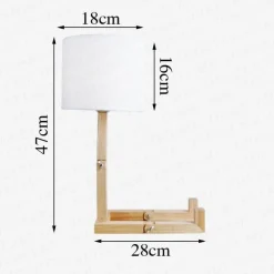 Comfort u0026 Style Beleuchtung-Roboter-Nachtlampe aus Holz – Modernes Kinderzimmerdekor