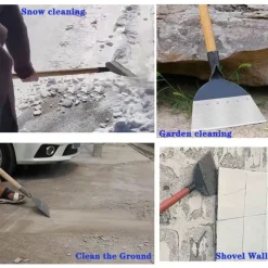 The Outdoor Vault Outdoor-Artikel|Heimwerkzeuge-Robuste Gartenschaufel aus Stahl – Multifunktionales Reinigungswerkzeug