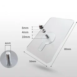 Comfort u0026 Style Gadgets Für Zuhause-Robuste transparente selbstklebende Kleiderbügel – 10 Stück stanzfreie Wandhaken