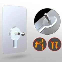 Comfort u0026 Style Gadgets Für Zuhause-Robuste transparente selbstklebende Kleiderbügel – 10 Stück stanzfreie Wandhaken