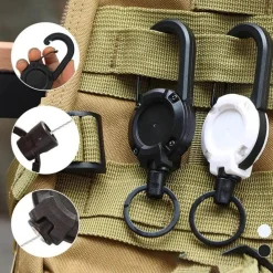 The Outdoor Vault Camping-Werkzeuge|Outdoor-Artikel-Robuster, einziehbarer Schlüsselanhänger – praktisches Ziehdesign