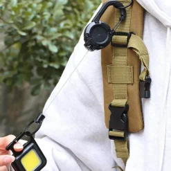 The Outdoor Vault Camping-Werkzeuge|Outdoor-Artikel-Robuster, einziehbarer Schlüsselanhänger – praktisches Ziehdesign