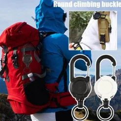 The Outdoor Vault Camping-Werkzeuge|Outdoor-Artikel-Robuster, einziehbarer Schlüsselanhänger – praktisches Ziehdesign