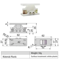 The Decor Haven Heimwerkzeuge-Robuster Schubladenriegel – solide Türschloss-Hardware